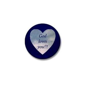  God Loves You with Background Touched by an angel Mini 