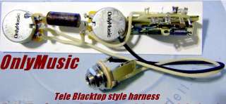Telecaster Tele Blacktop style reverse wiring harness  