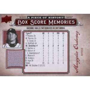  2008 UD A Piece of History Box Score Memories Jersey Red 