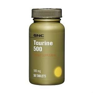 GNC Taurine 500, Tablets, 50 ea