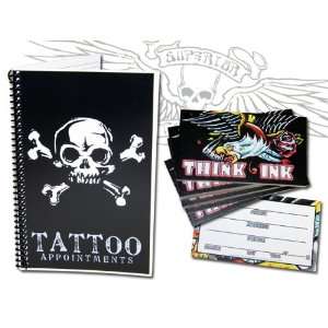 Tattoo Flash Appointment Book with Appointment Cards 50pk