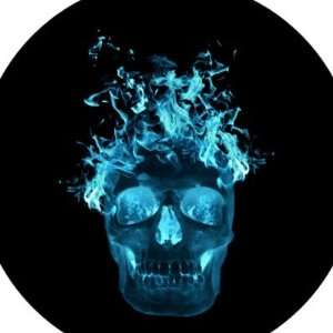 Blue Flaming Skull Stickers: Arts, Crafts & Sewing