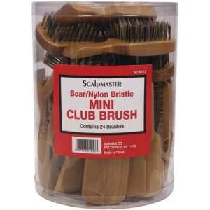  Scalpmaster Mini Club Brushes in a Container (Pack of 24 
