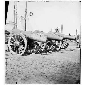   Richmond, Virginia. Captured siege gun at Rocketts