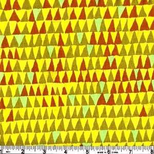  45 Wide Brandon Mably Collection Tents Yellow Fabric By 