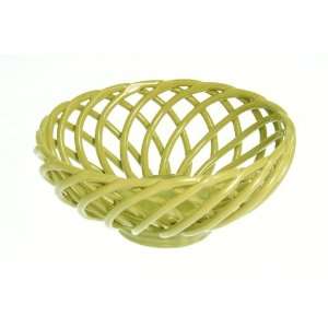   Ceramic Round Bread and Fruit Basket (Celery)