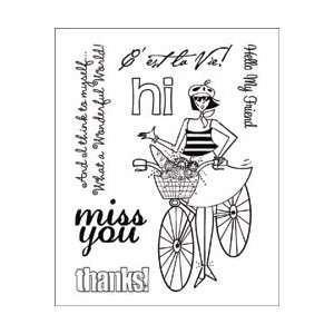 Technique Tuesday Clear Stamps 3X4   Belle On A Bike Belle On A Bike 