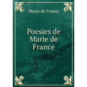  Poesies de Marie de France: Marie de France: Books