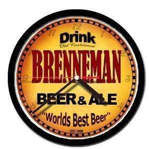  BRENNEMAN beer and ale cerveza wall clock: Everything Else