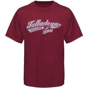  Talladega College Tornadoes Crimson Logo Script T shirt 