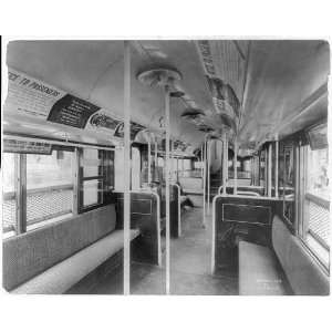  Interior view of New York Railways Co. street car.c1913 