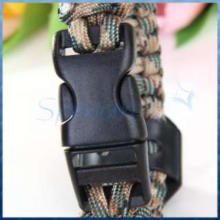 TACTICAL HUNTING HIKING SURVIVAL COMPASS PARACUTE CORD PARACORD 
