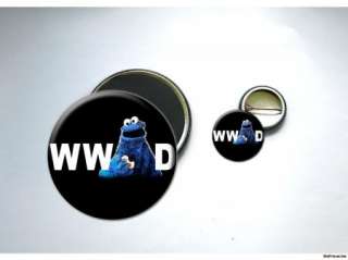 SESAME STREET cookie monster do Button and Magnet Set  