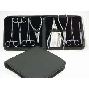   : 8pc Professional Piercing Tool Kit w/ Case: Health & Personal Care