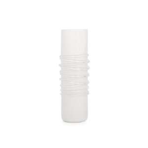  Torre & Tagus Circa Glass Ring Vase Tall, White: Home 