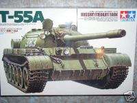 Tamiya 1/35 Russian T55 A Tank Military Model Kit  