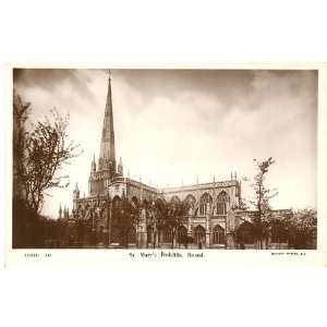   Vintage Postcard Church   St. Marys Redcliffe   Bristol England UK