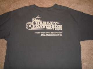 Harley Davidson T Shirt Mens XL MINT Skulls Wings Roses Lions 