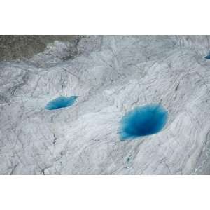  Landscape Poster   Detail of Ruth Glacier Glacial moulin 