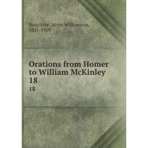   to William McKinley. 18 Mayo Williamson, 1841 1909 Hazeltine Books