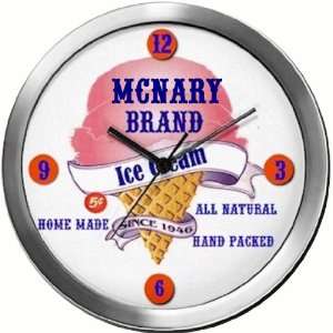 MCNARY 14 Inch Ice Cream Metal Clock Quartz Movement:  