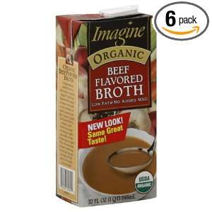 Imagine Soup Original Beef Broth, 32 Ounce (Pack of6)  