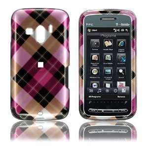  For TMobile HTC Touch Pro 2 Hard Case Ck Plaid Pink Brn 