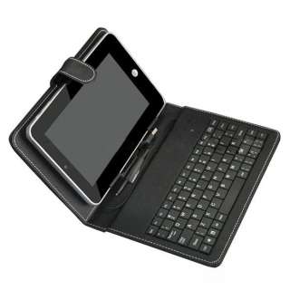   Leather Case with Mini USB Interface Keyboard for 7 inch MID Tablet PC