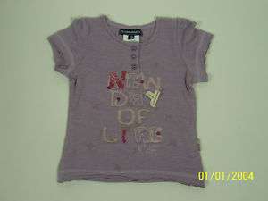 Girls Lilac Short Sleeve T Shirt by Jean Bourget  