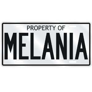  NEW  PROPERTY OF MELANIA  LICENSE PLATE SIGN NAME