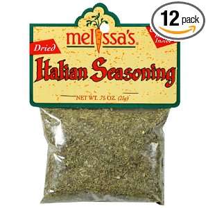 Melissas Dried Italian Seasoning, 0.75 Ounce Bags (Pack of 12 