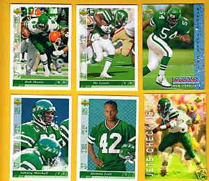   UD New York Jets Set RONNIE LOTT JOHNNY MITCHELL MO LEWIS BRAD BAXTER