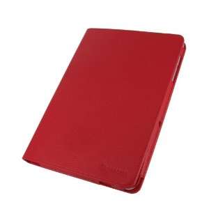  rooCASE Multi Angle (Red) Leather Folio Case Cover for 
