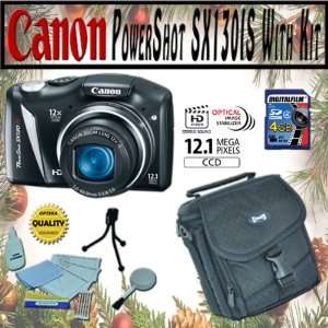  Canon PowerShot SX130 IS 12.1 MP 12x Wide Angle Optical 