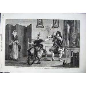  1864 Man Woman Swordfight Sheepshanks Museum Fine Art 
