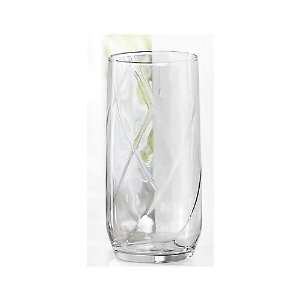 Libbey 12 pc. Diamond Swirl Drinking Glasses:  Kitchen 