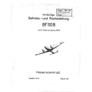  Messerschmitt Me 110 B Aircraft Operation Manual Jumo 210 