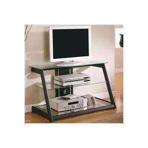 Tv Stands Contemporary Metal And Glass Media Console:  Home 