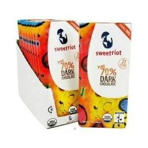 Sweetriot 70% Dark Chocolate Bar (12x3.5 Grocery & Gourmet Food