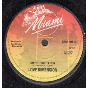  SWEET TEMPTATION 7 INCH (7 VINYL 45) UK MIAMI 1976: LOVE 