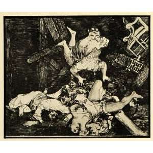  1937 Print Wreckage War Bourbon Restoration Torture Goya 