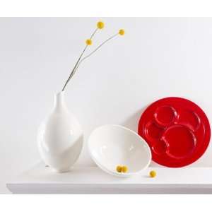  Red Ceramic Serving Platter