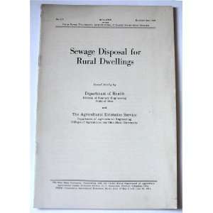  Sewage Disposal for Rural Dwellings (Ohio State University 