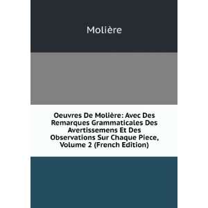   Sur Chaque Piece, Volume 2 (French Edition) MoliÃ¨re Books