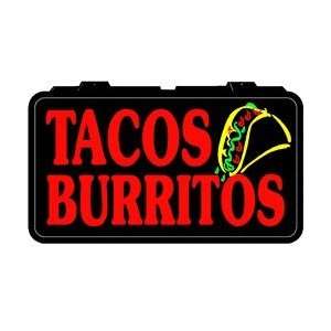  Taco Burritos Backlit Lighted Imitation Neon Sign Office 
