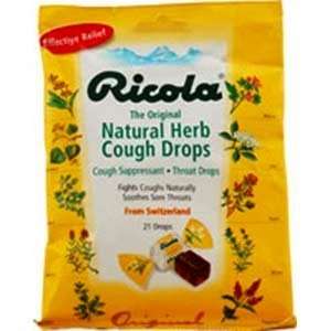 Ricola Herb Cough Suppresant Throat Drops with 10 drops:  