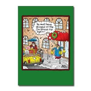  Tip the Doorman Funny Merry Christmas Greeting Card 