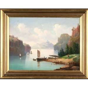    Boats on the River   Oil   A. Suplie   13x17: Home & Kitchen