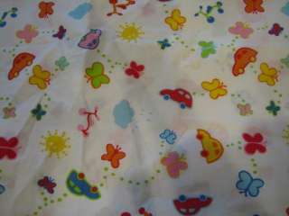 Ikea Fabric Sunny Day Vitaminer Baby Cars Butterflies  