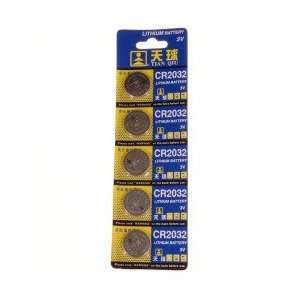    CR2032 3V Lithium Button Cell Battery (5 Pack) Electronics